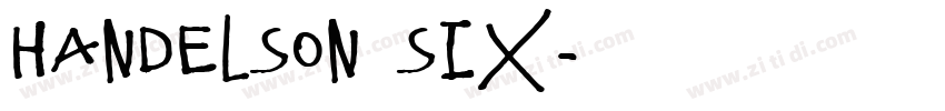 handelson six字体转换